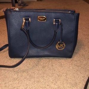 Navy MK purse